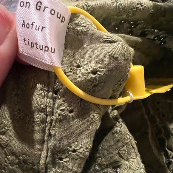 Women's Bohemian Floral Print Button Down Long Lantern Sleeve Shift Tunic Dress - Picture 10 of 15